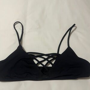 Black Strappy Bikini Top